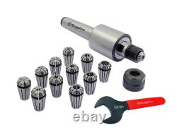 ER16 12 Pcs Collet Set (Range1/32- 3/8) Collet Live Revolving Center With