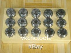 ER25 (15Pcs) Collet Set Metric Size High Precision Spring Clamping Collet