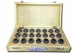 ER32 COOLANT COLLET 21pcs SET (3/8 3/4 by 32nds) 32-SET21-INCH-C Free Ship