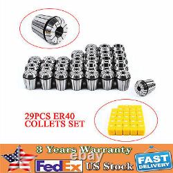 ER40 (29Pcs) Collet Set High Precision CNC Spring Clamping Collets