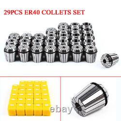 ER40 (29Pcs) Collet Set High Precision CNC Spring Clamping Collets