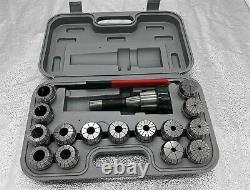 ER40 Collet Set, 15pcs/set(3-26mm)With MT4 Shank and wrench, plastic box