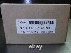 GS ER20 15 pcs Collet Set (1/16 1/2) 337404 (LOC2726A)