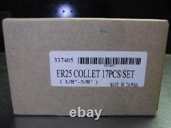 GS ER25 17 pcs Collet Set (1/8 5/8) 337405 (LOC2726A)