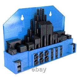 HFS 58 Pcs Hold Down Clamp Clamping Set Kit Bridgeport Mill 3/4 Slot 5/8 Stud