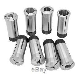 HFS(R) 14 Pcs 1/8-1x16ths 5C Precision Round Collets withCollet Block Chuck