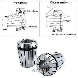 HSEAMALL 19PCS ER32 Precision Spring Collet Set, 2mm-20mm ER32 Collet Chuck fo