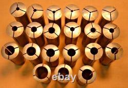 Hardinge South Bend Grand LATHE 5C COLLET SET LOT 26 PCS COLLETS AMERICAN MADE