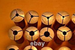 Hardinge South Bend Grand LATHE 5C COLLET SET LOT 26 PCS COLLETS AMERICAN MADE