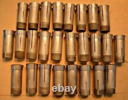 Hardinge South Bend Grand LATHE 5C COLLET SET LOT 26 PCS COLLETS AMERICAN MADE