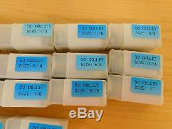 Interstate 5C Round Collet Set 1/8 to 1-1/8 Cap Qty 17 Pcs 09741901 Incomplete