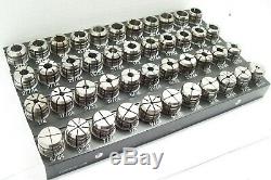 KENNAMETAL TG75 COLLET SET 1/16 3/4 X 64THS 44 PCS With TRAYS MOST ARE NEW TG 75