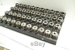 KENNAMETAL TG75 COLLET SET 1/16 3/4 X 64THS 44 PCS With TRAYS MOST ARE NEW TG 75