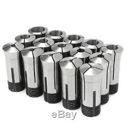 NEW 15pcs 5C Precision Collets Set 1/8-1 Inch High Carbon Steel Collets For Ma