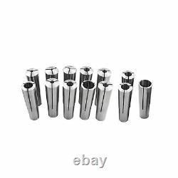 New 4MT Morse Taper Collet 13 Pcs Set 1/8 1 With 3/16 1/4 3/8 1/2 5/8 3/4