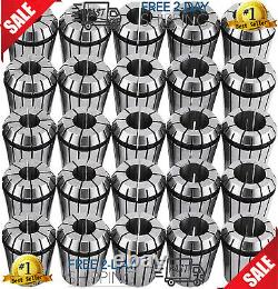 OrangeA 25 Pcs Collet Set ER32 Collet Chuck 1/16 Inch-3/4 Inch Holder Spring