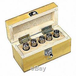 PALMGREN Round Collet Set, MT2,3/8in-16, 5 Pcs, 3351980