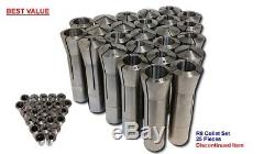 R8 Round Standard Collet Set (1/8 7/8 By 32nd) 25 Pcs