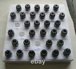 RDF75 AF75 COLLET SET. 1/4 to 3/4. 30 pcs. Used