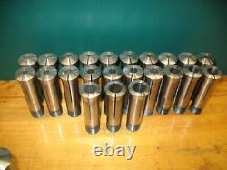 Rivett 5ns Collet Set 23pcs 1/32-7/8 Round Nice Condition Mfg By Rivett