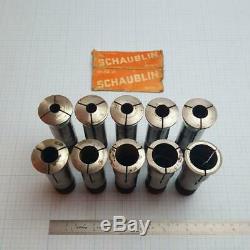 SCHAUBLIN W-25 W25 Collet Set 2 (10 pcs) 10-25mm for Schaublin, Aciera Lathe