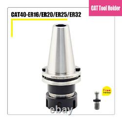 SFX 4Pcs ER32 Collet Set CAT40-ER32-100 4 Chucks Collet CNC Milling Tool Holder