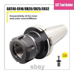 SFX 4Pcs ER32 Collet Set CAT40-ER32-100 4 Chucks Collet CNC Milling Tool Holder