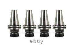 SHARS 4Pcs Set CAT40 ER25 Collet Chuck Tool Holder 2.5 Balanced G2.5 20K RPM M