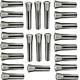 Set Of 23 Pcs High Grade And Precision Ground R8 Collet Size 1/16 To 3/4 Inch