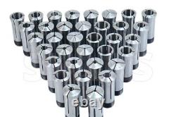 Shars 57 PCS 5C Collet Set 1/8 1 by 64ths NEW R