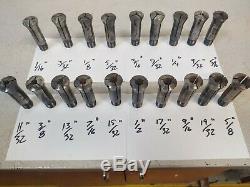 South Bend Lathe Hardinge 6k Round Collet Set Of 19pcs 1/16 5/8