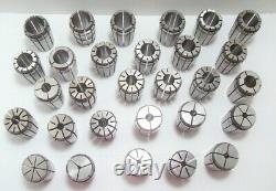 TG100 COLLET SET 1/8 1 BY 32nds. 29 PCS. TG 100 COLLETS kennametal and others