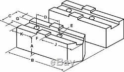 Tg-15406f Steel Soft Jaws For Tongue & Groove 15 Chuck 4 Ht 3 Pcs Set