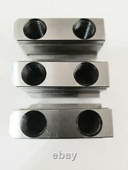 Turner 15 Jaws Double Step T-nuts Set 3 Pcs For B-15 Kitagawa Cnc Lathe Chucks